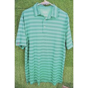 Straight Down Green Golf Polo - Men's Size L